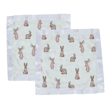 Load image into Gallery viewer, Powder Pink Bunnies Bamboo Newcastle Blankie