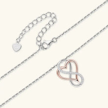 Load image into Gallery viewer, Moissanite Infinity Heart Necklace in 925 Sterling Silver