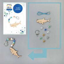 Load image into Gallery viewer, Make Your Own Shark Keyring Kit