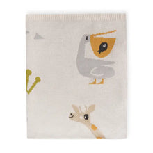 Load image into Gallery viewer, Jungle Friends - Jacquard Sweater Knit Baby Blankets
