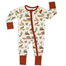 Load image into Gallery viewer, Desert Friends Western Bamboo Baby Pajamas Convertible Romper