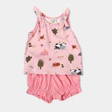 Load image into Gallery viewer, Farm Baby Playsuit Tee + Bubble Shorts Set (Organic Cotton)