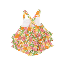 Load image into Gallery viewer, ANGEL DEAR- Botanical retro floral ruffle sunsuit