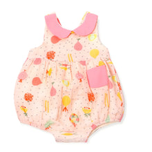 Load image into Gallery viewer, Veggie Salad Peter Pan Bubble Baby Romper (Organic Muslin)