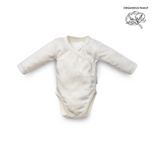 Load image into Gallery viewer, Baby's overlapped jumpsuit (Ecru Printed)