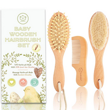 Load image into Gallery viewer, BABY HAIR BRUSH AND COMB SET