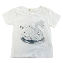 Load image into Gallery viewer, Jeweled Swan Tee