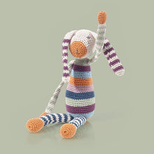 Load image into Gallery viewer, Rainbow bunny rattle
