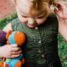 Load image into Gallery viewer, Green steggy dinosaur rattle