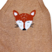 Load image into Gallery viewer, Furry Fox Sweater Knit Baby Overall & Bodysuit Set (Organic)