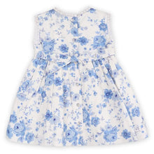 Load image into Gallery viewer, Ellison Rose Floral Smocked Baby Dress + Bloomer (Organic)