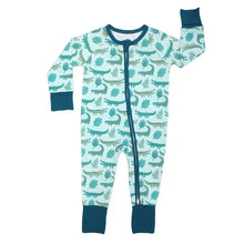 Load image into Gallery viewer, Later Gator Alligator Bamboo Convertible Pajamas Florida Baby Gift