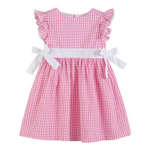 Load image into Gallery viewer, Light Pink Gingham A-Line Dress 12-24M