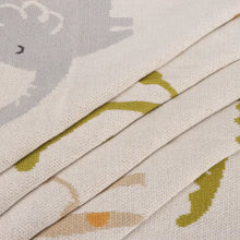 Load image into Gallery viewer, Jungle Friends - Jacquard Sweater Knit Baby Blankets
