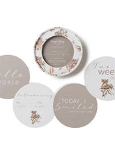 Load image into Gallery viewer, Snuggle Honey Reversible Koala gumnut grey reversible milestone card
