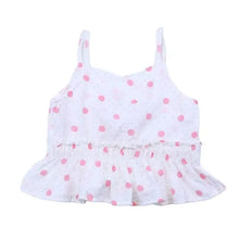 Load image into Gallery viewer, Polka Dots Crop Vest (Pink)