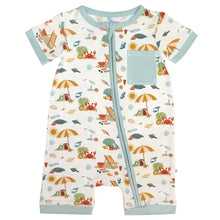 Load image into Gallery viewer, Beach Day Summer Baby Clothing Bamboo Shortie Romper Jumpsuit