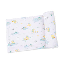 Load image into Gallery viewer, Frog and Duck Pond - Swaddle Blanket