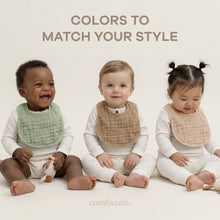 Load image into Gallery viewer, Muslin Bibs in Multicolor