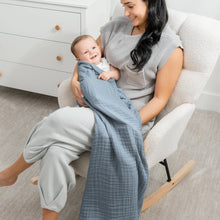 Load image into Gallery viewer, Baby Muslin Blanket in Pacific Blue