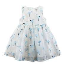Load image into Gallery viewer, Bow Back Flamingo Dress (Blue)