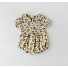 Load image into Gallery viewer, Violetta Floral Romper + Bow