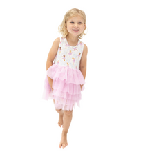 Load image into Gallery viewer, ANGEL DEAR - Bows and ballet twirly tank tutu dress