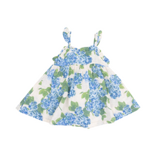 Load image into Gallery viewer, Watercolor Hydrangeas Ruffly Strap Top And Bloomer Set