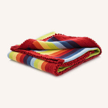 Load image into Gallery viewer, Rainbow strippey blanket