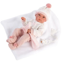 Load image into Gallery viewer, 13.8" Anatomically-Correct Newborn Brandy with Blanket