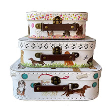 Load image into Gallery viewer, Puppy Birthday Party Paper Suitcase SET