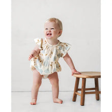 Load image into Gallery viewer, Flutter Sleeve Short Romper- Hydrangea