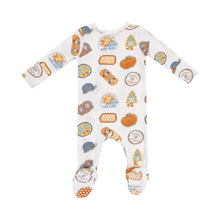 Load image into Gallery viewer, ANGEL DEAR - Groovy vibes stickers 2 way zipper footie
