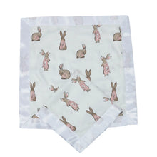 Load image into Gallery viewer, Powder Pink Bunnies Bamboo Newcastle Blankie