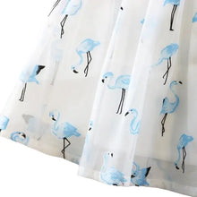 Load image into Gallery viewer, Bow Back Flamingo Dress (Blue)