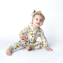 Load image into Gallery viewer, ungle Friends Animals Bamboo Baby Pajamas Convertible Zippie