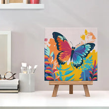 Load image into Gallery viewer, Mini Paint by numbers framed - Tropical Butterfly