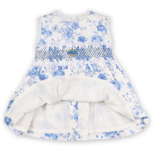 Load image into Gallery viewer, Ellison Rose Floral Smocked Baby Dress + Bloomer (Organic)