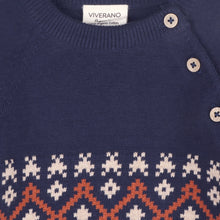 Load image into Gallery viewer, Fair Isle Raglan Sleeve Baby Pullover Sweater (Organic)