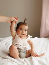 Load image into Gallery viewer, Organic Appliqué Bodysuit in Bicycle (0-3m)