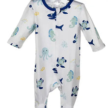 Load image into Gallery viewer, Sea Life Bamboo Footie