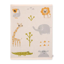 Load image into Gallery viewer, Jungle Friends - Jacquard Sweater Knit Baby Blankets