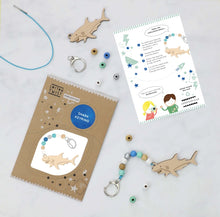 Load image into Gallery viewer, Make Your Own Shark Keyring Kit