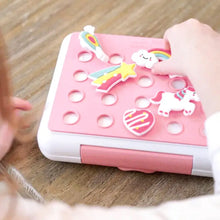 Load image into Gallery viewer, FlexBox Bento Style Kids Divided Lunch Box Platinum Silicone