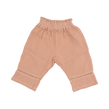 Load image into Gallery viewer, Bitty Blooms Peplum Tank W Smocked Back And Smocked Waist Pants With Ladder Trim