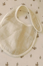 Load image into Gallery viewer, 'Bear' Stripes & 'Duck' - Premium Muslin Bib 2-Pack
