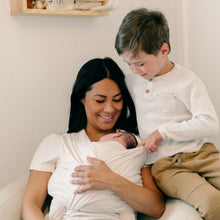 Load image into Gallery viewer, Bump and beyond tshirt wrap ivory