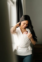 Load image into Gallery viewer, Bump and beyond tshirt wrap ivory