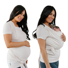 Load image into Gallery viewer, Bump and beyond tshirt wrap ivory