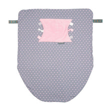 Load image into Gallery viewer, Cheeky Chompers Baby Blanket- Polkadot Pink